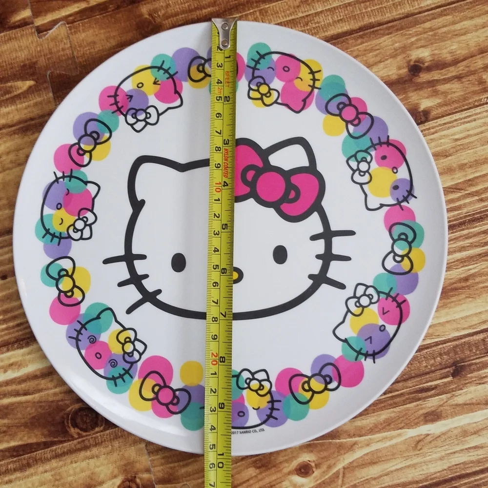 Hello Kitty Pink Dinnerware Set Plates Container Melamine Plastic Sanrio